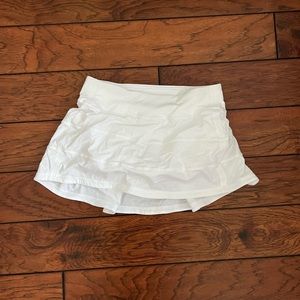 Lululemon white tennis skirt